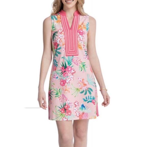 Spartina 449 tunic tropical Flamingo Dress small - Picture 1 of 13